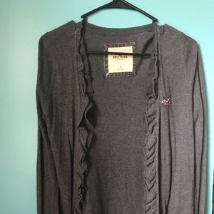 Gray Hollister Cardigan